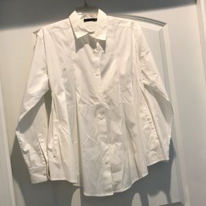 Like New White Button Down Shirt